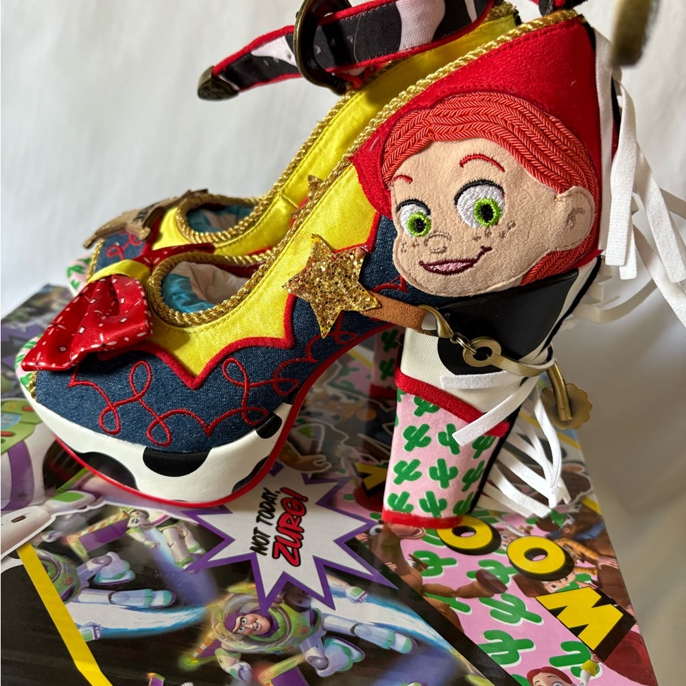 Irregular Choice Red and Yellow Toy Story Sandals